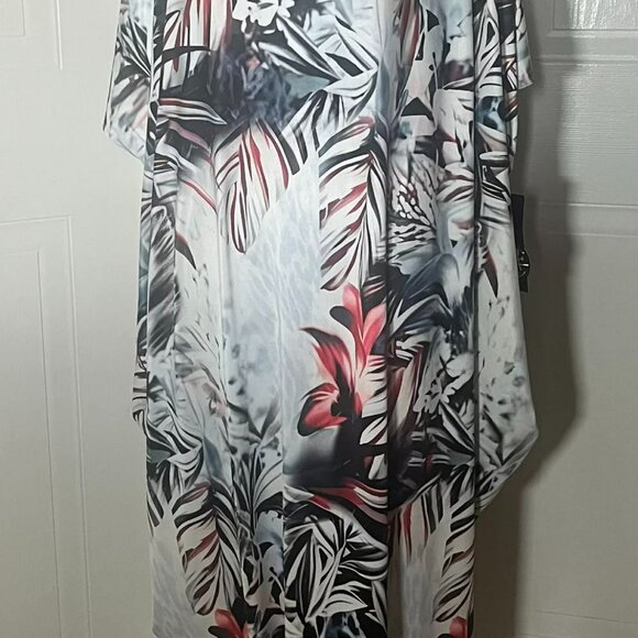 Flowered Patterned Long Dress with Pockets by Taffi (E8) - Picture 3 of 5